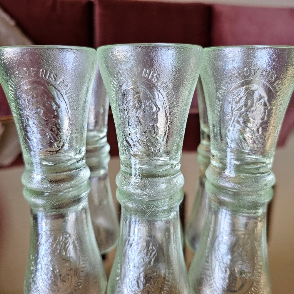 The Father Of His Nation Vintage Shot Glasses.